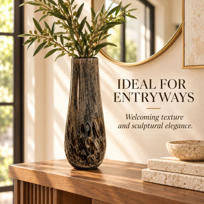 GV559 BROWN GLASS VASES