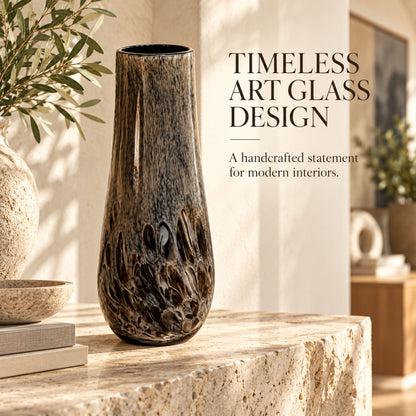 GV559 BROWN GLASS VASES