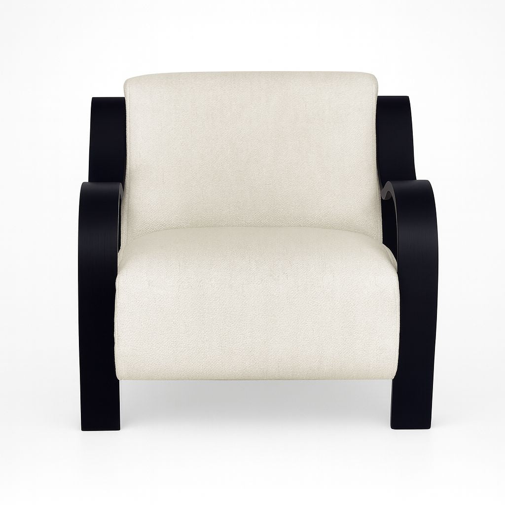 CH560 BLACK ARM CHAIR
