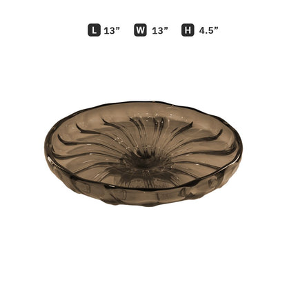 GP571 BROWN CENTERPIECE GLASS VASES