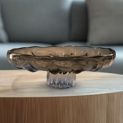 GP571 BROWN CENTERPIECE GLASS VASES