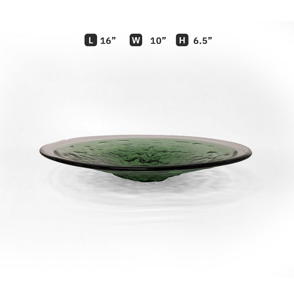 GP572 GREEN CENTERPIECE GLASS