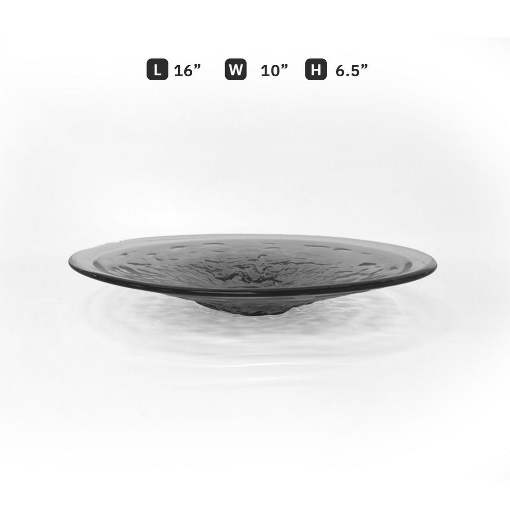 GP572 GREY CENTERPIECE GLASS