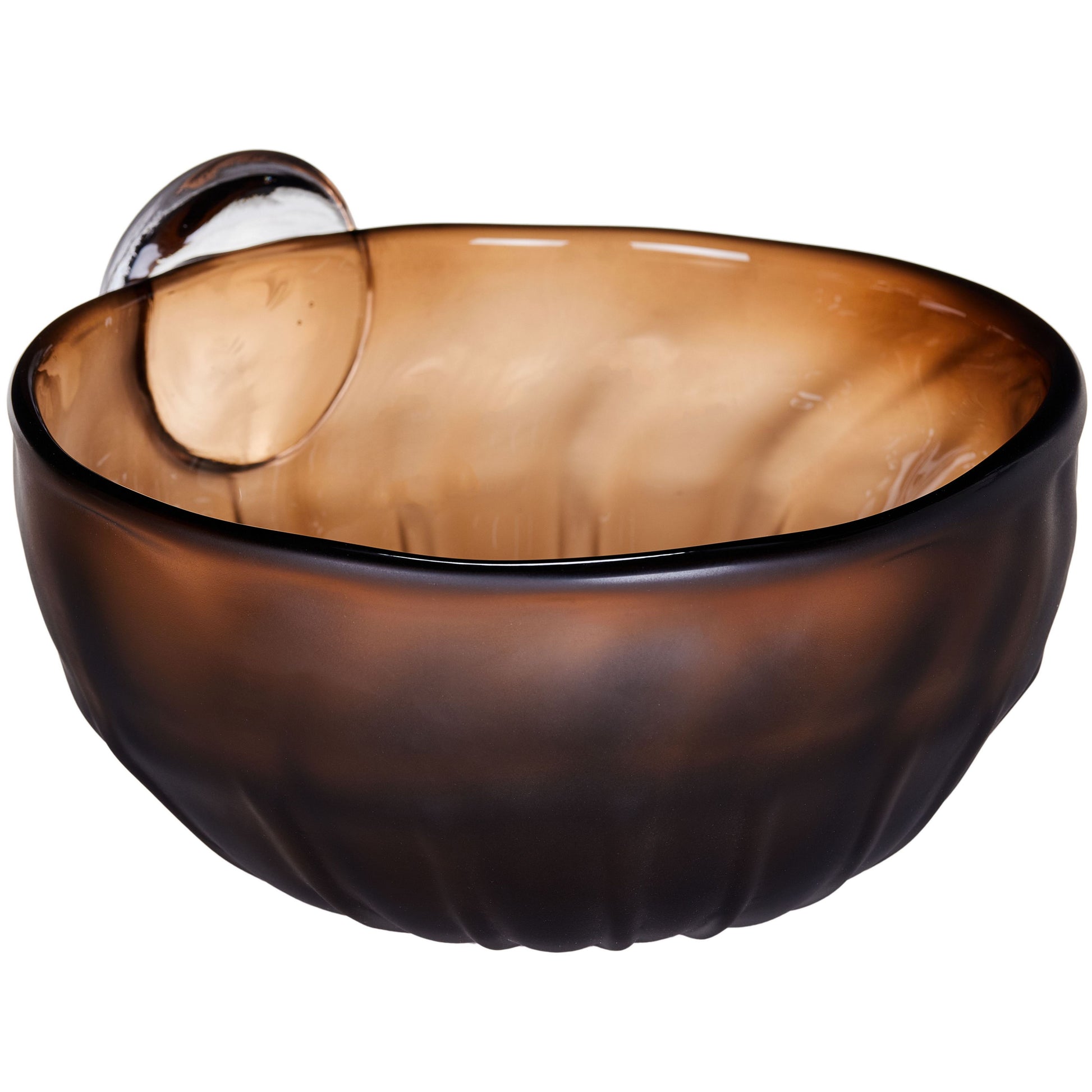 GB574 BROWN CENTERPIECE GLASS