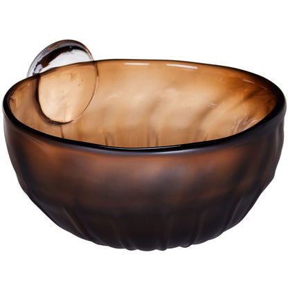 GB574 BROWN CENTERPIECE GLASS VASES