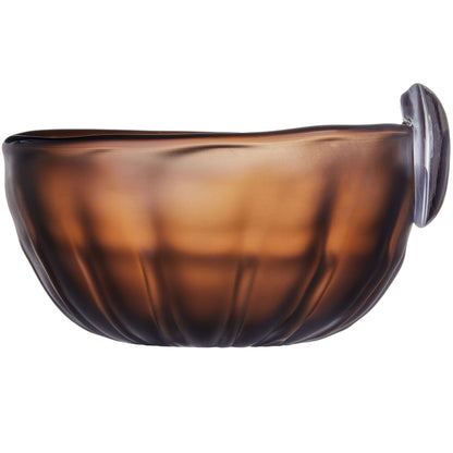 GB574 BROWN CENTERPIECE GLASS VASES