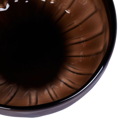 GB574 BROWN CENTERPIECE GLASS VASES