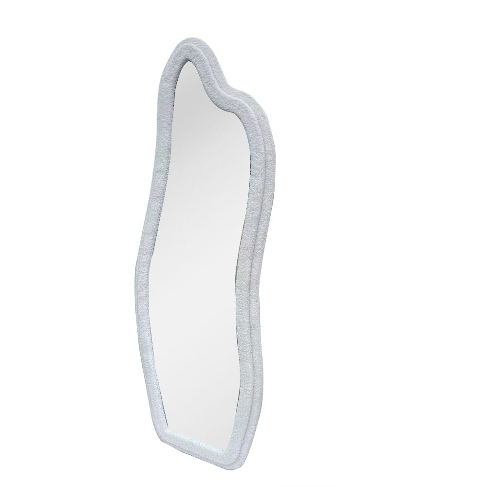 M563 WHITE DECOR MIRROR METAL WALL