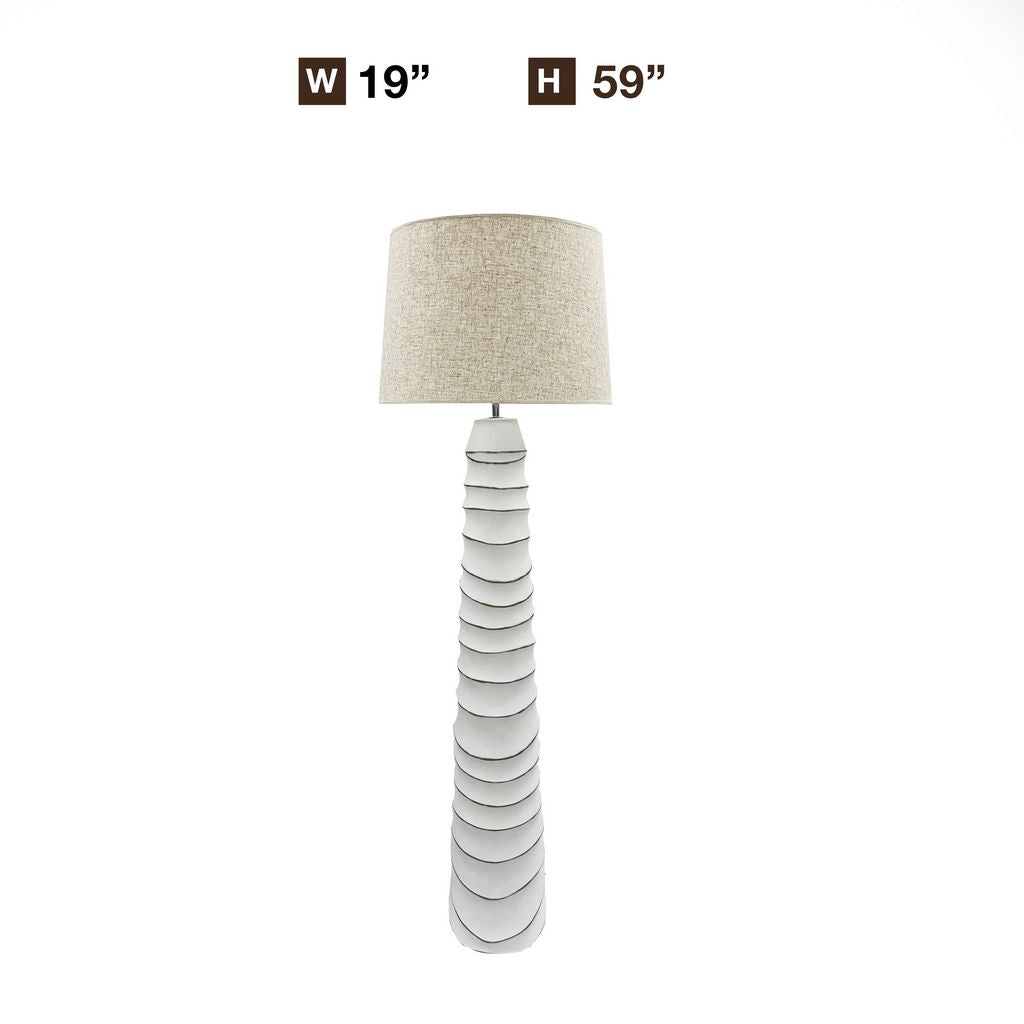 FL575 WHITE FLOOR LAMPS