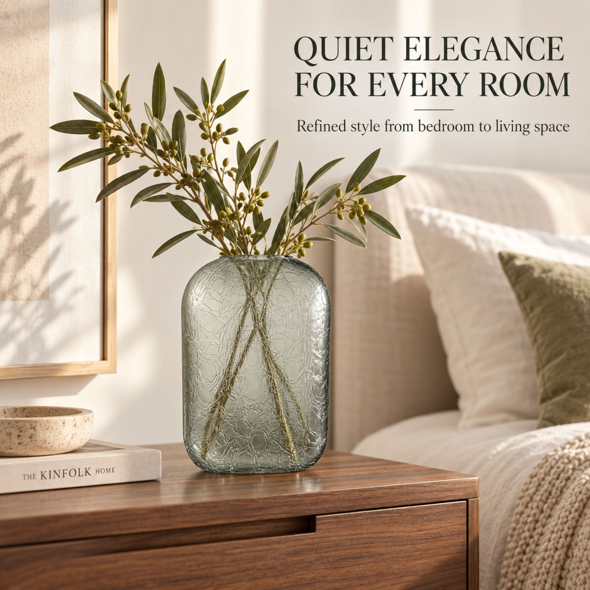 GV517 GRAY GLASS VASES