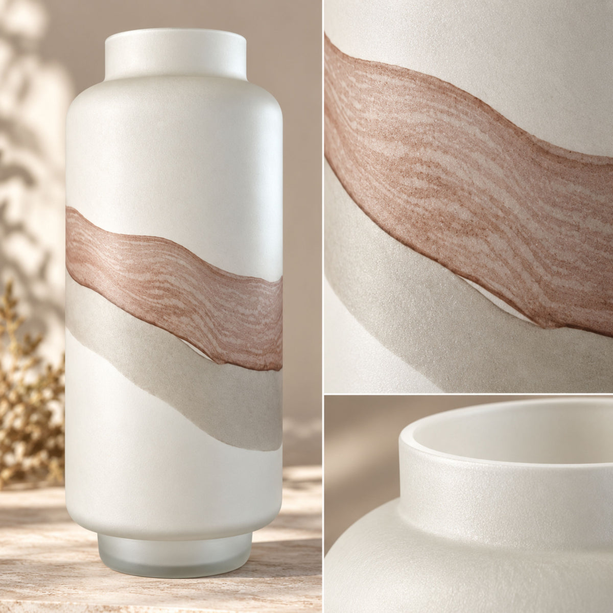 GV518 MOCHA CENTERPIECE GLASS VASES
