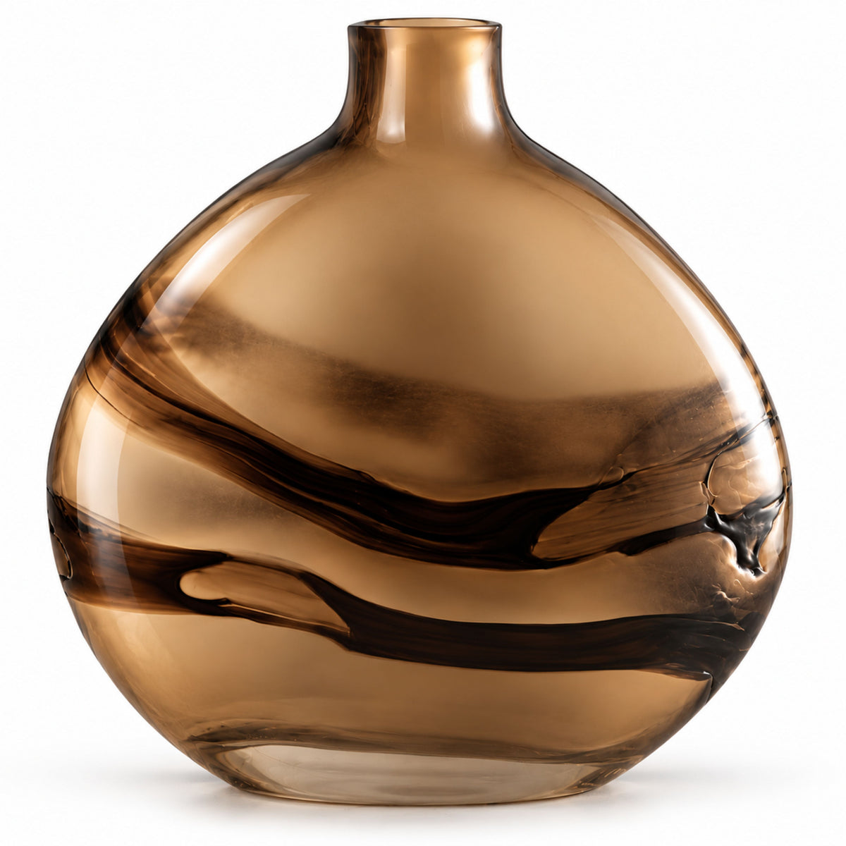 GV519 BROWN CENTERPIECE GLASS VASES