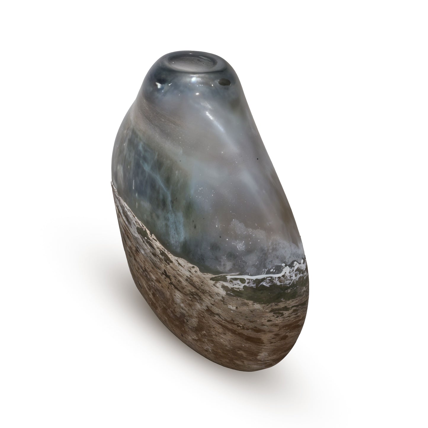 GV521 GRAY GLASS VASES
