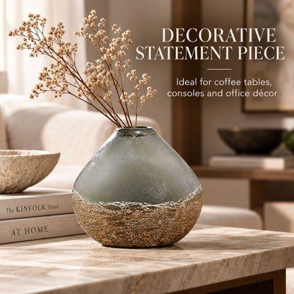 GV521 GRAY CENTERPIECE GLASS VASES