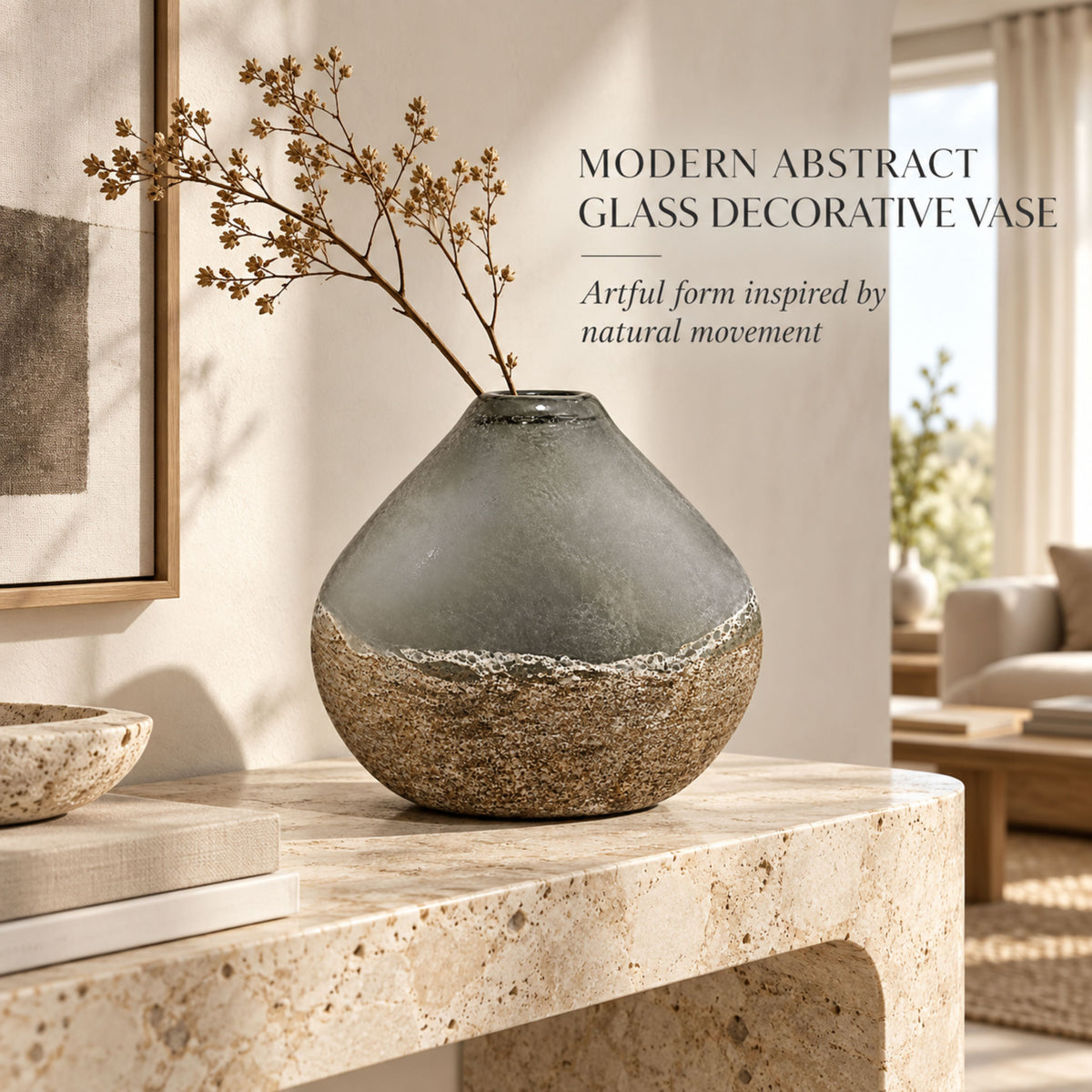 GV521 GRAY CENTERPIECE GLASS VASES