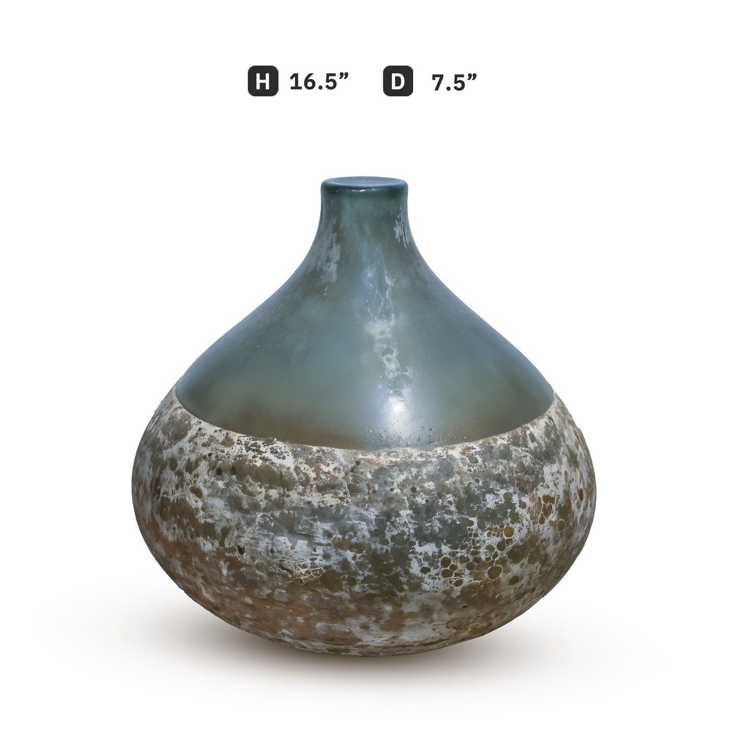 GV522 GRAY CENTERPIECE GLASS VASES