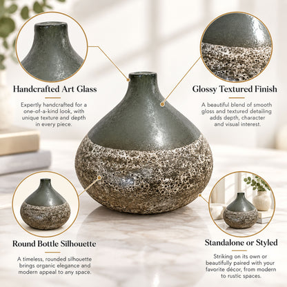 GV522 GRAY CENTERPIECE GLASS VASES