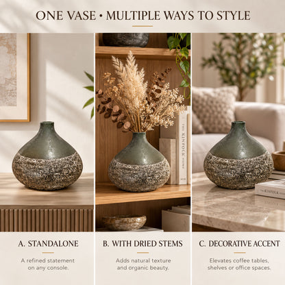 GV522 GRAY CENTERPIECE GLASS VASES