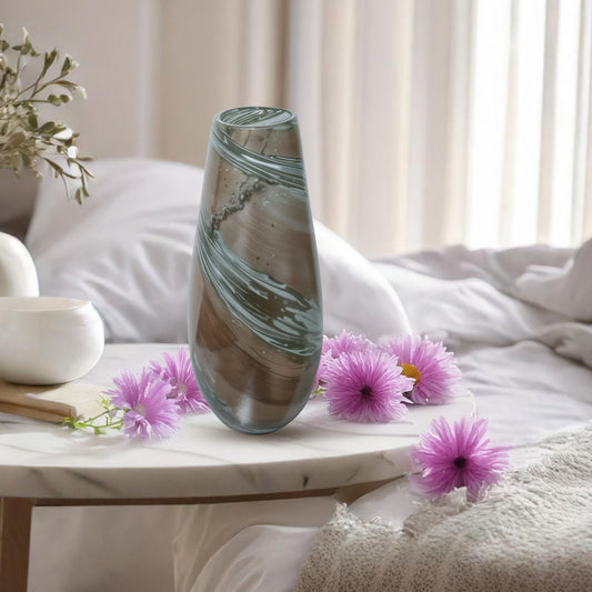 GV526 GOLD SILVER CENTERPIECE GLASS VASES