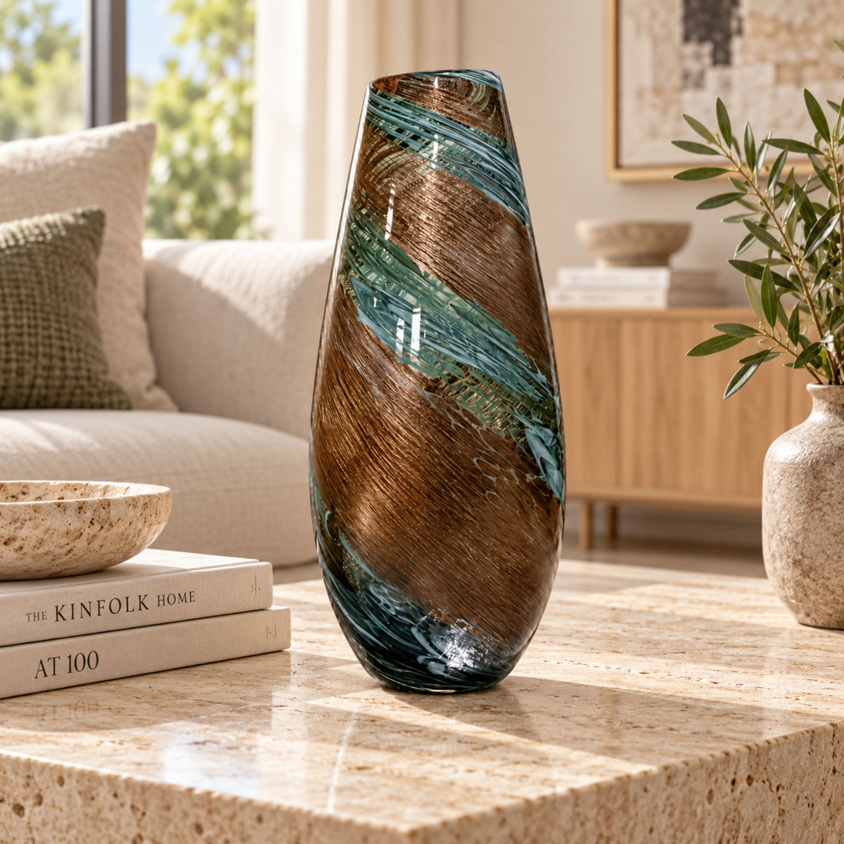 GV526 GOLD SILVER CENTERPIECE GLASS VASES