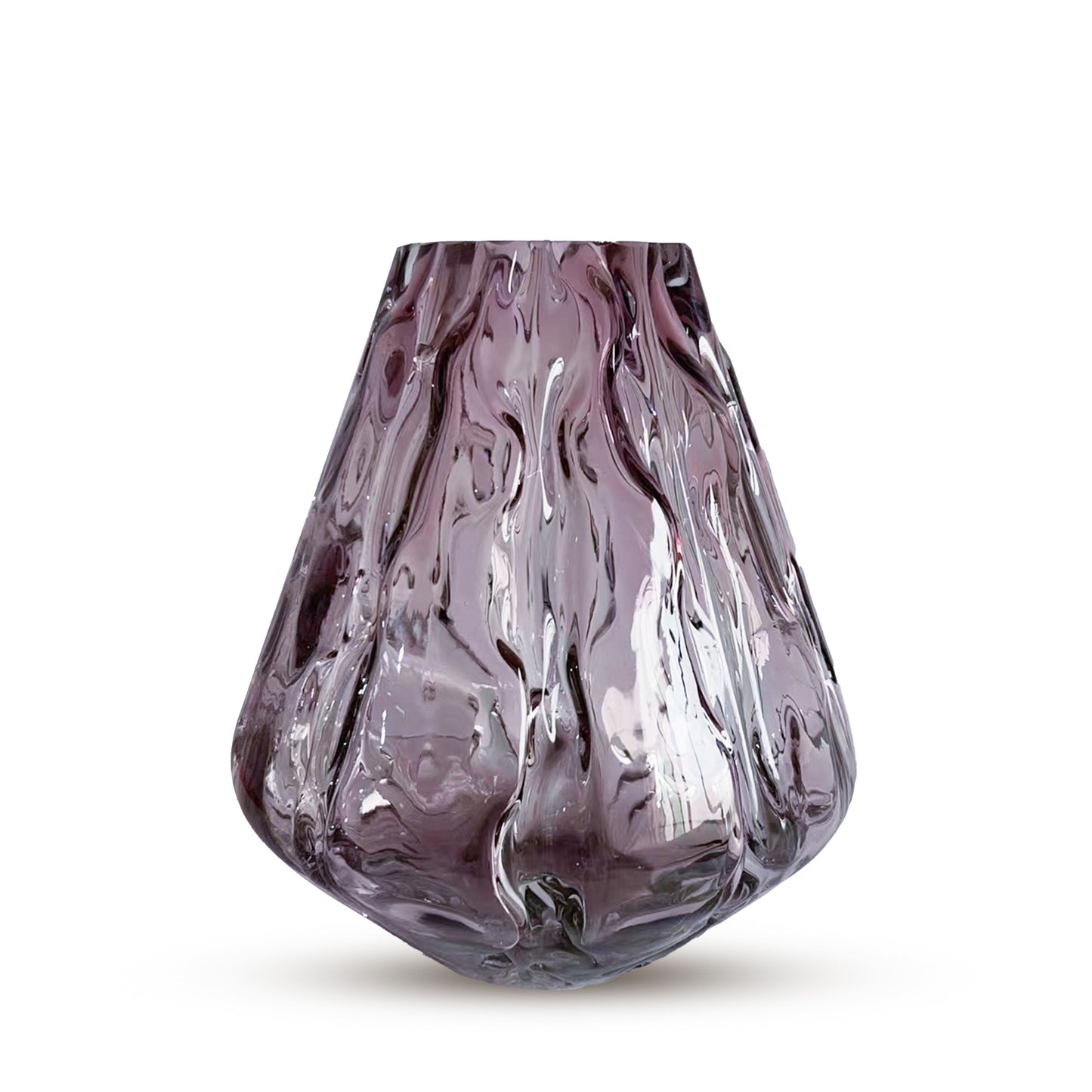 GV528 PURPLE CENTERPIECE GLASS VASES