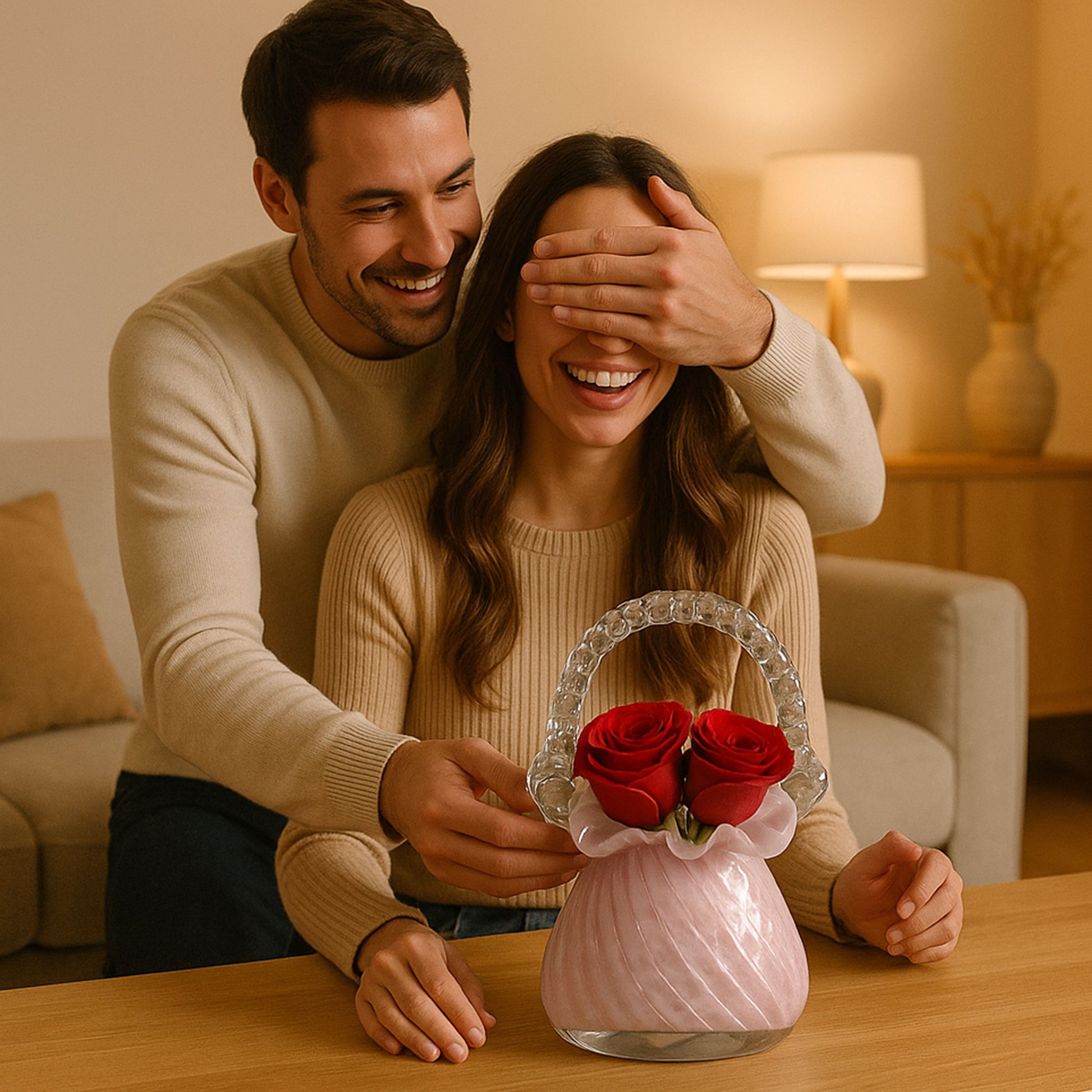 GD532 PINK CENTERPIECE GLASS