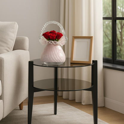 GD532 PINK CENTERPIECE GLASS VASES