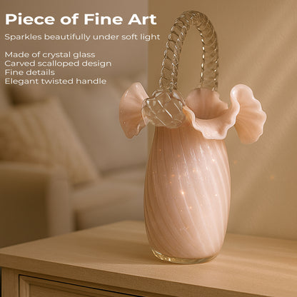 GD532 PINK CENTERPIECE GLASS VASES