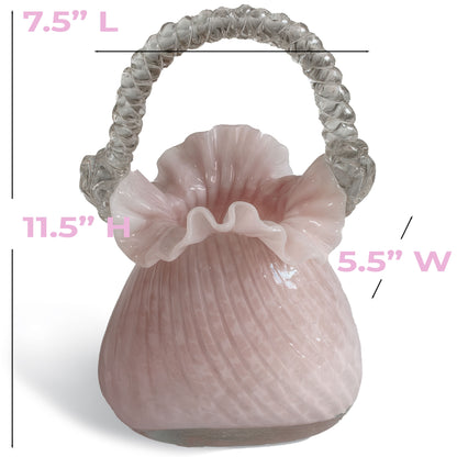 GD532 PINK CENTERPIECE GLASS VASES