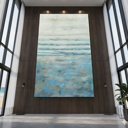 WA594 BLUE CANVAS WALL ART