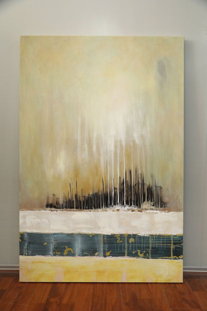 WA596 TAN CANVAS WALL ART