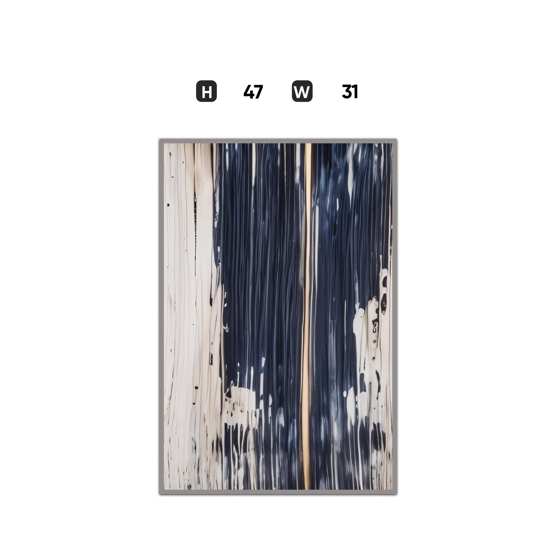 WA598 BLACK & WHITE CANVAS WALL ART