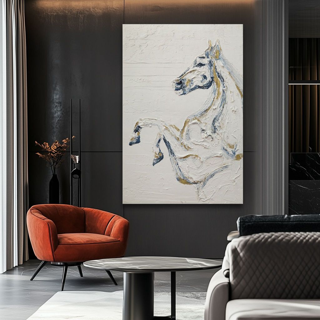 WA601 HORSE CANVAS WALL ART