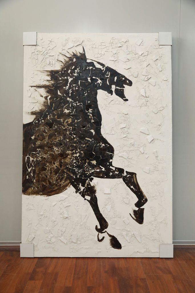 WA603 HORSE CANVAS WALL ART