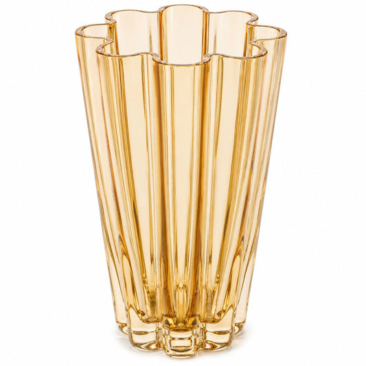 GV606 AMBER SIMPLE GLASS VASES