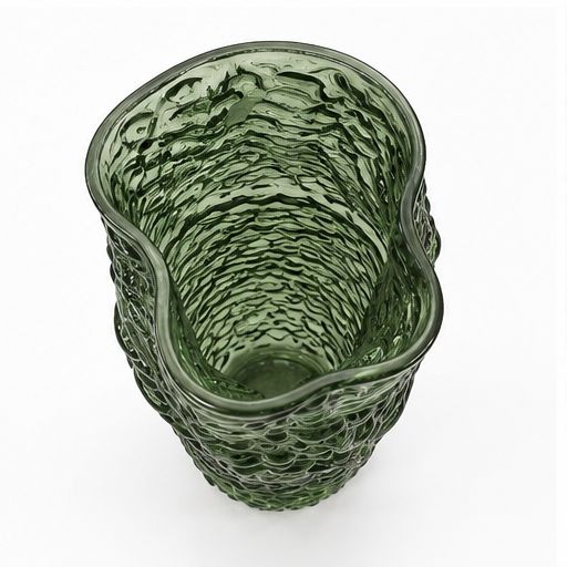GV610 GREEN GLASS VASES