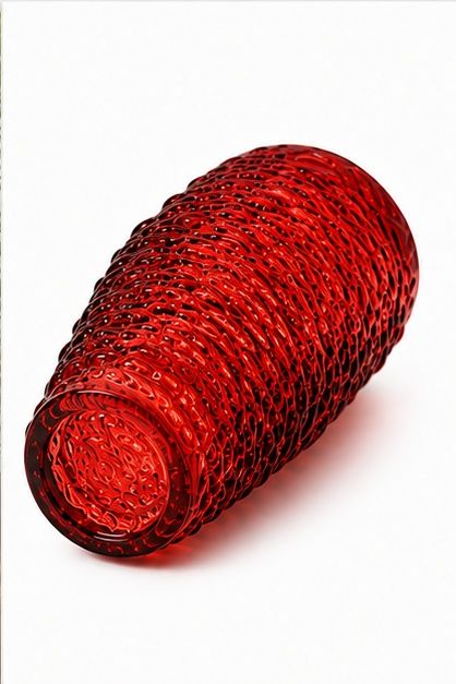 GV610 RED GLASS VASES