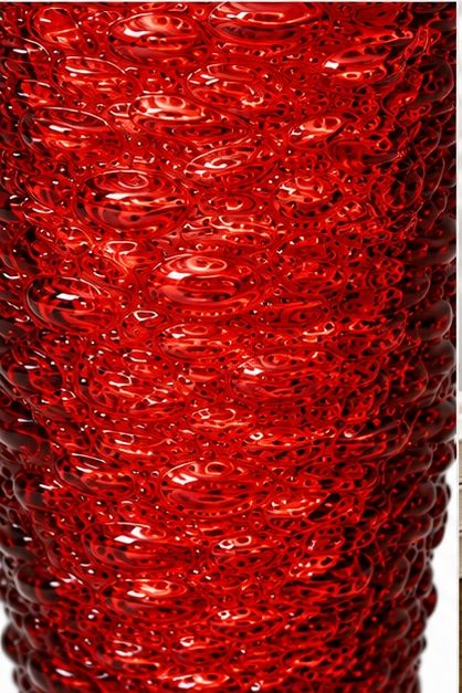GV610 RED GLASS VASES