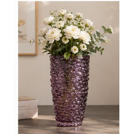GV610 PURPLE GLASS VASES