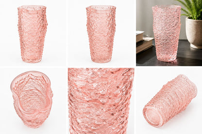 GV610 PINK GLASS VASES