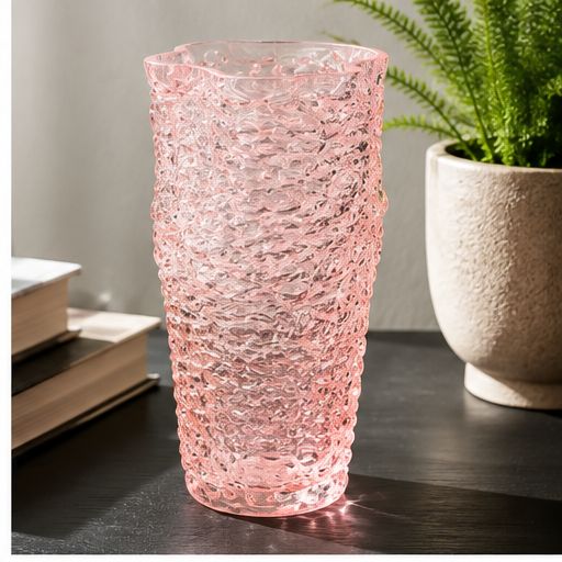 GV610 PINK GLASS VASES