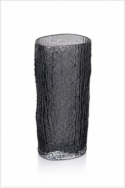 GV611 BLACK-GREY GLASS VASES