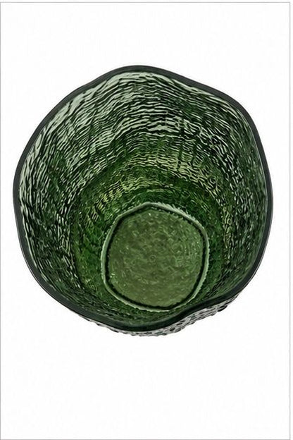 GV611 GREEN GLASS VASES