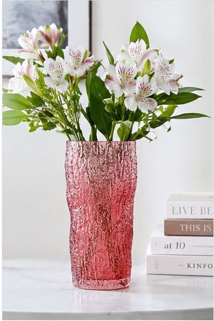 GV611 RED GLASS VASES