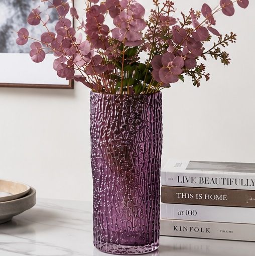 GV611 PURPLE GLASS VASES