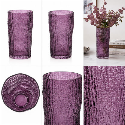 GV611 PURPLE GLASS VASES