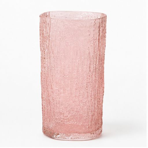 GV611 PINK GLASS VASES