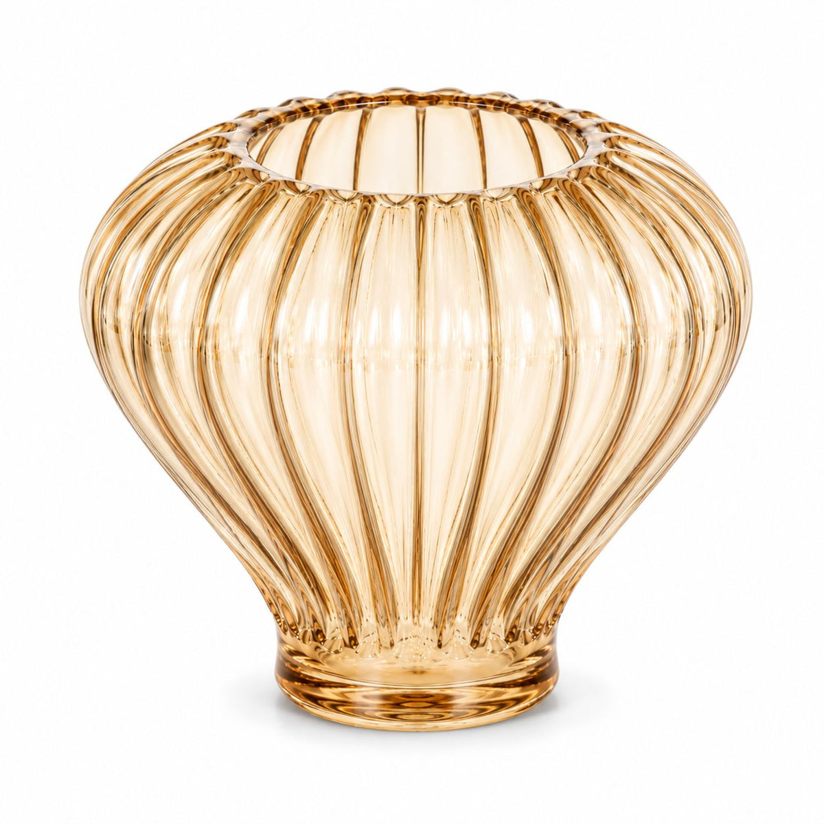GV612 AMBER GLASS VASES