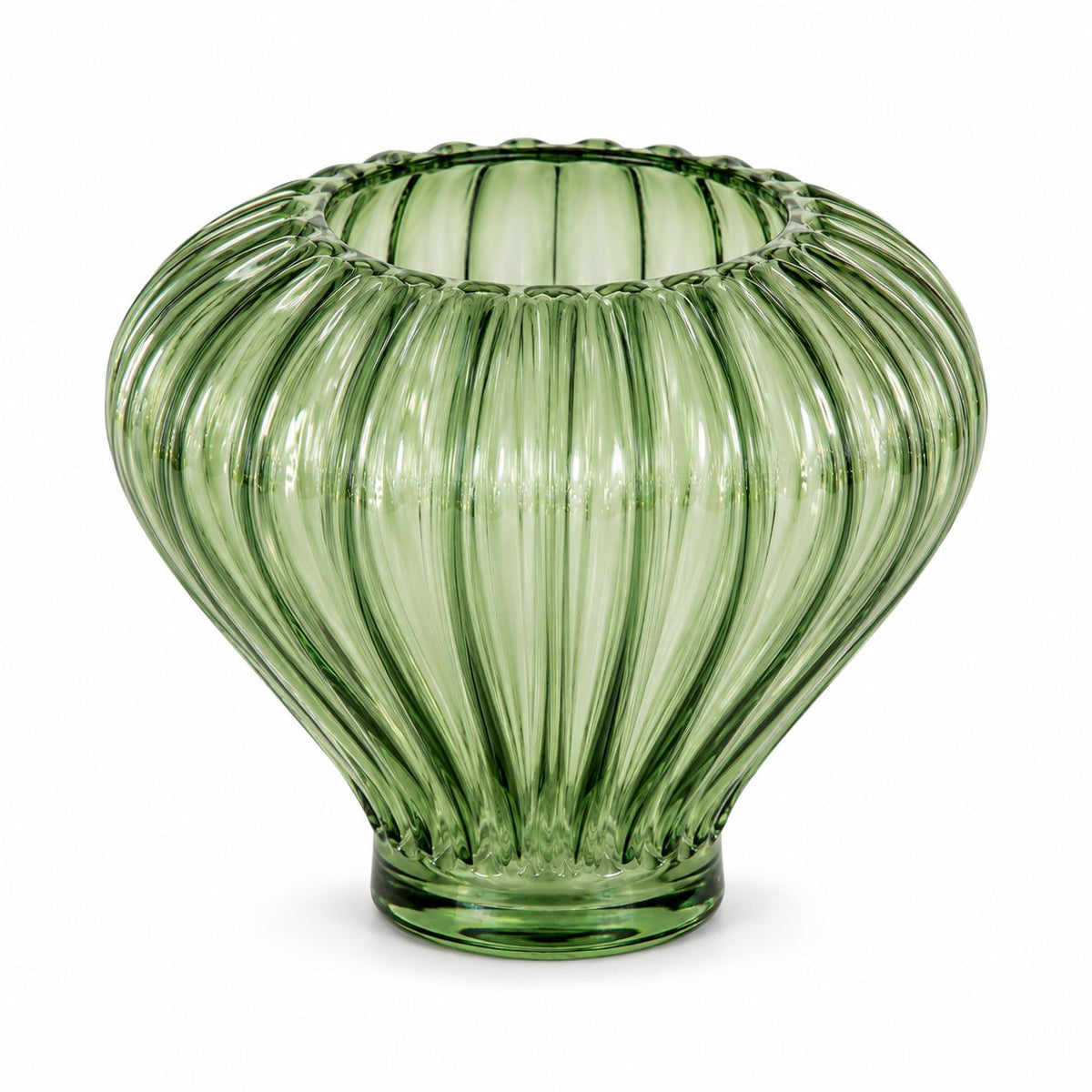 GV612 GREEN GLASS VASES