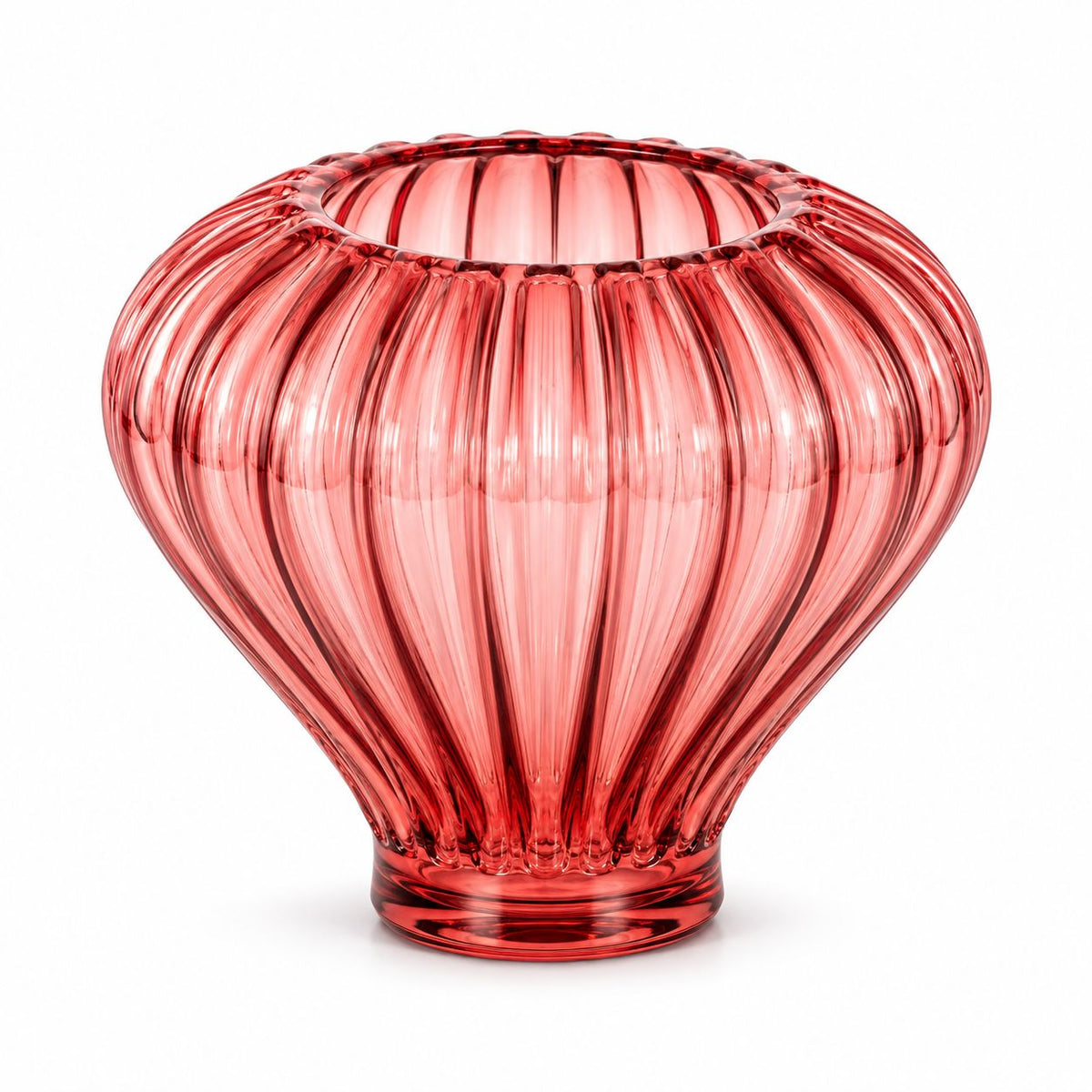 GV612 RED GLASS VASES